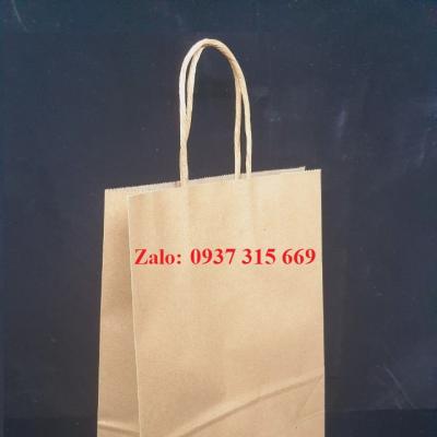 Túi giấy Kraft nâu giá rẻ